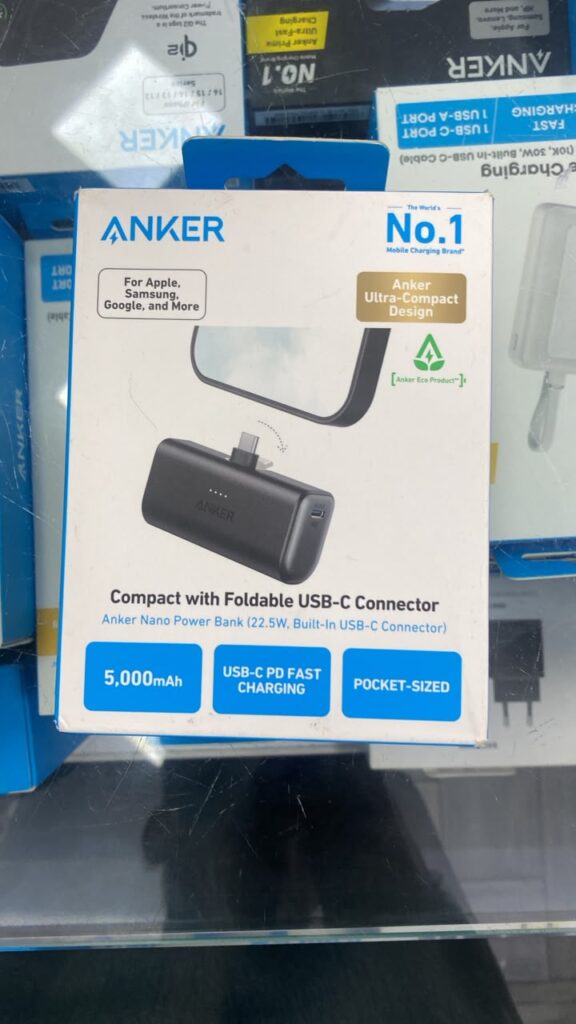 Anker Nano Power Bank 5000mAh 22.5W, Built-In USB-C Connector